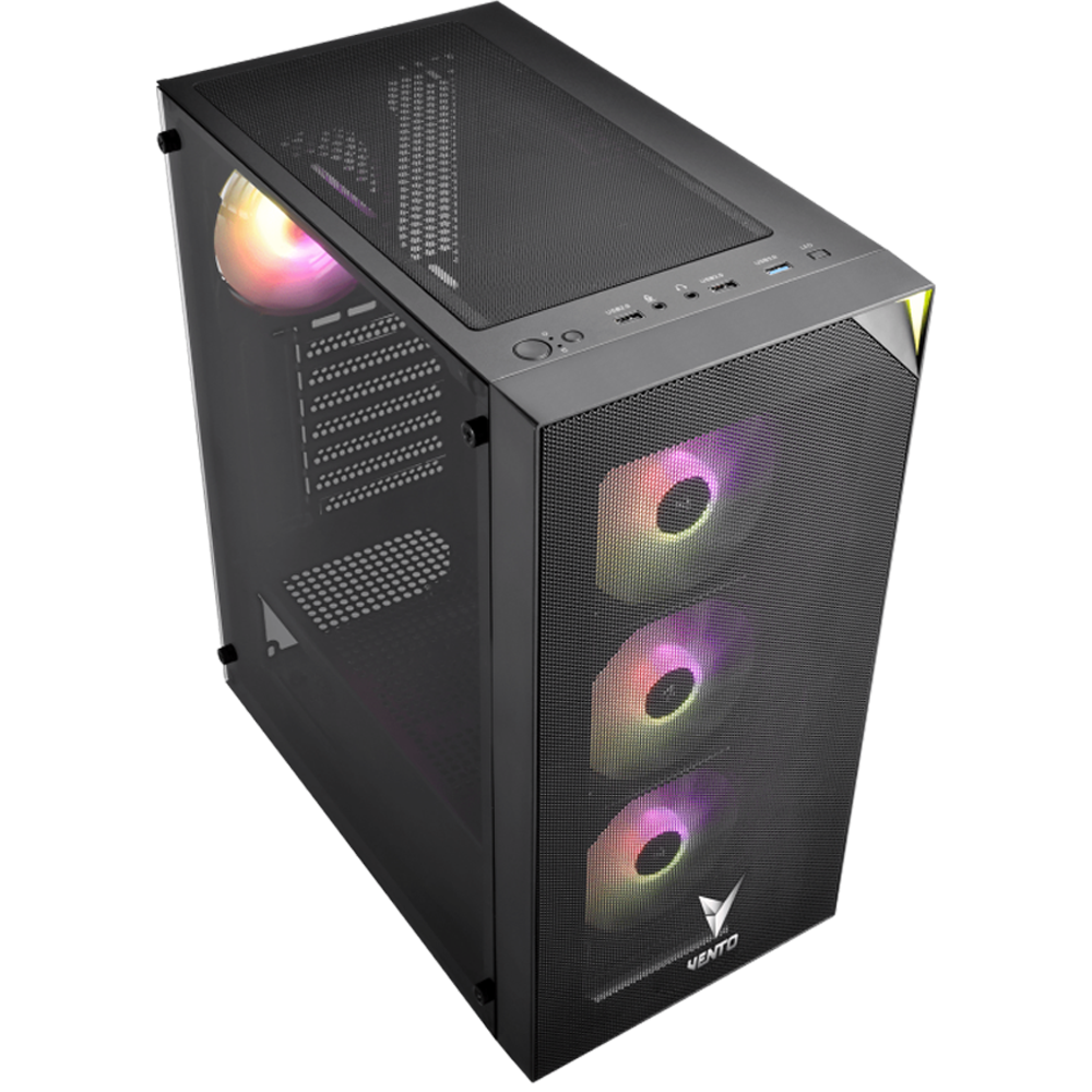 VENTO VG4200S 750W 80+ Tempered Glass USB 3.0 RGB ATX Mid Tower Kasa