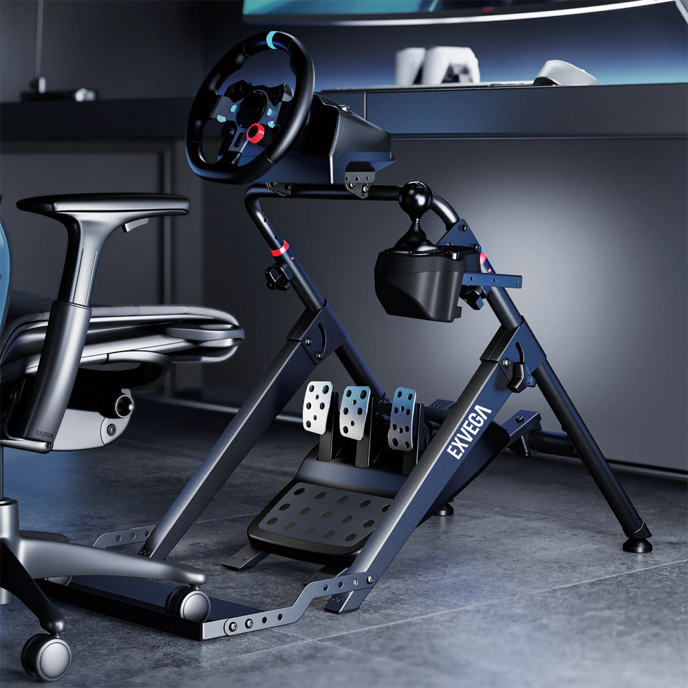 Exvega EX816 Katlanabilir Sim Racing Yarış Simülatörü Kokpiti