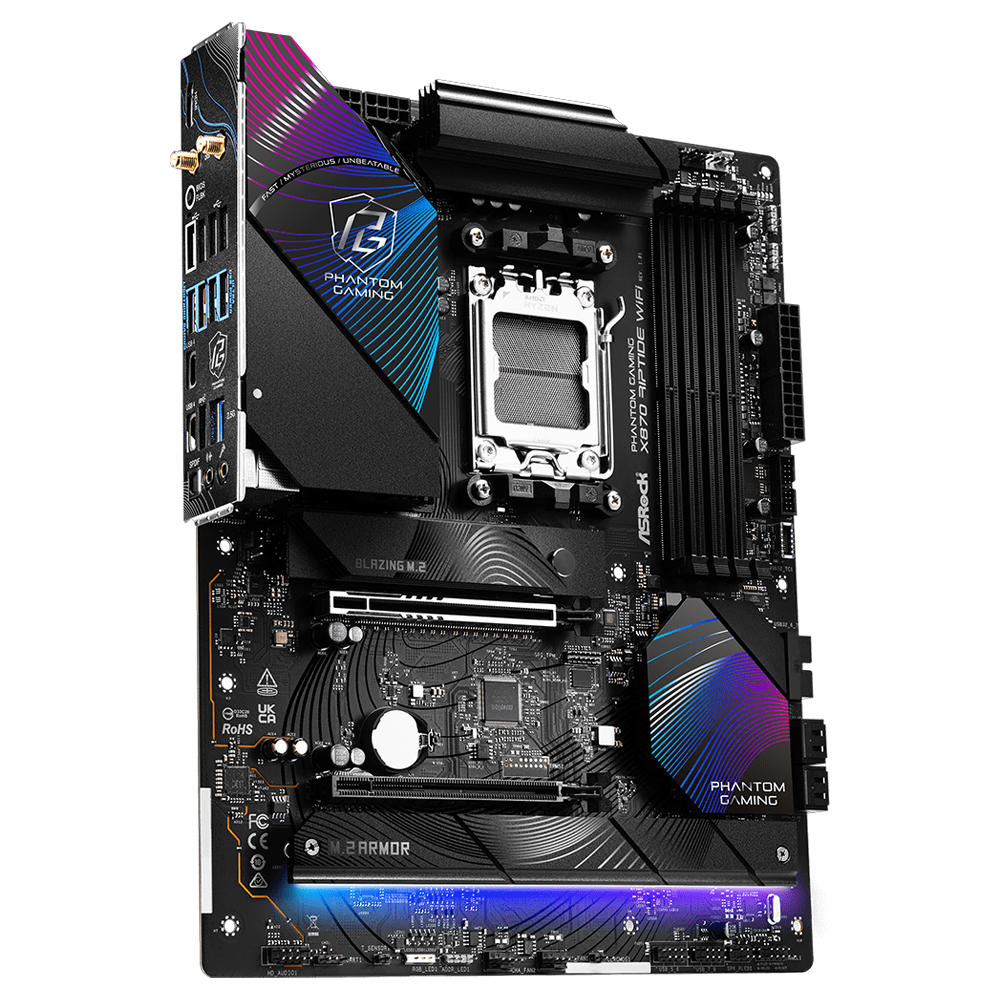 ASROCK X870 PG RIPTIDE WIFI 8000MHz(OC) DDR5 Soket AM5 HDMI M.2 ATX Anakart