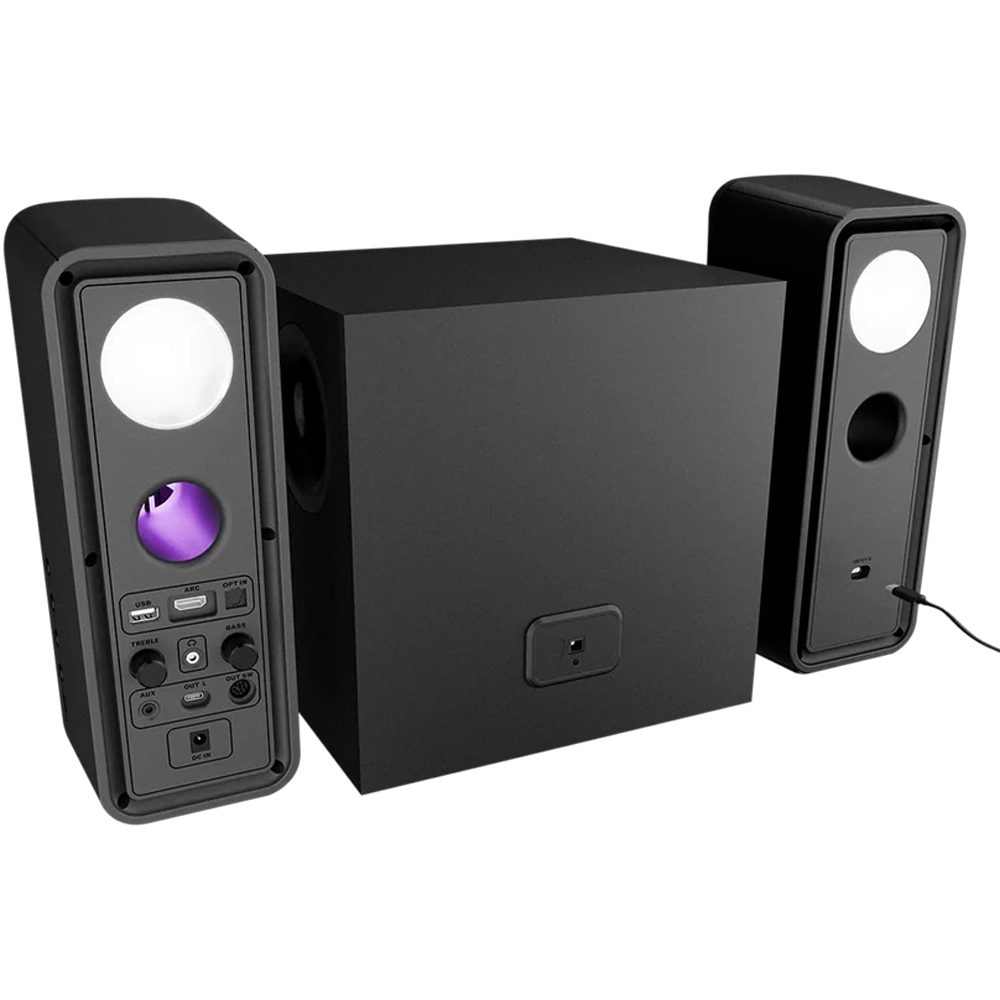 Rampage RMS-311 Shard 2+1 80W Bluetooth RGB Gaming Speaker