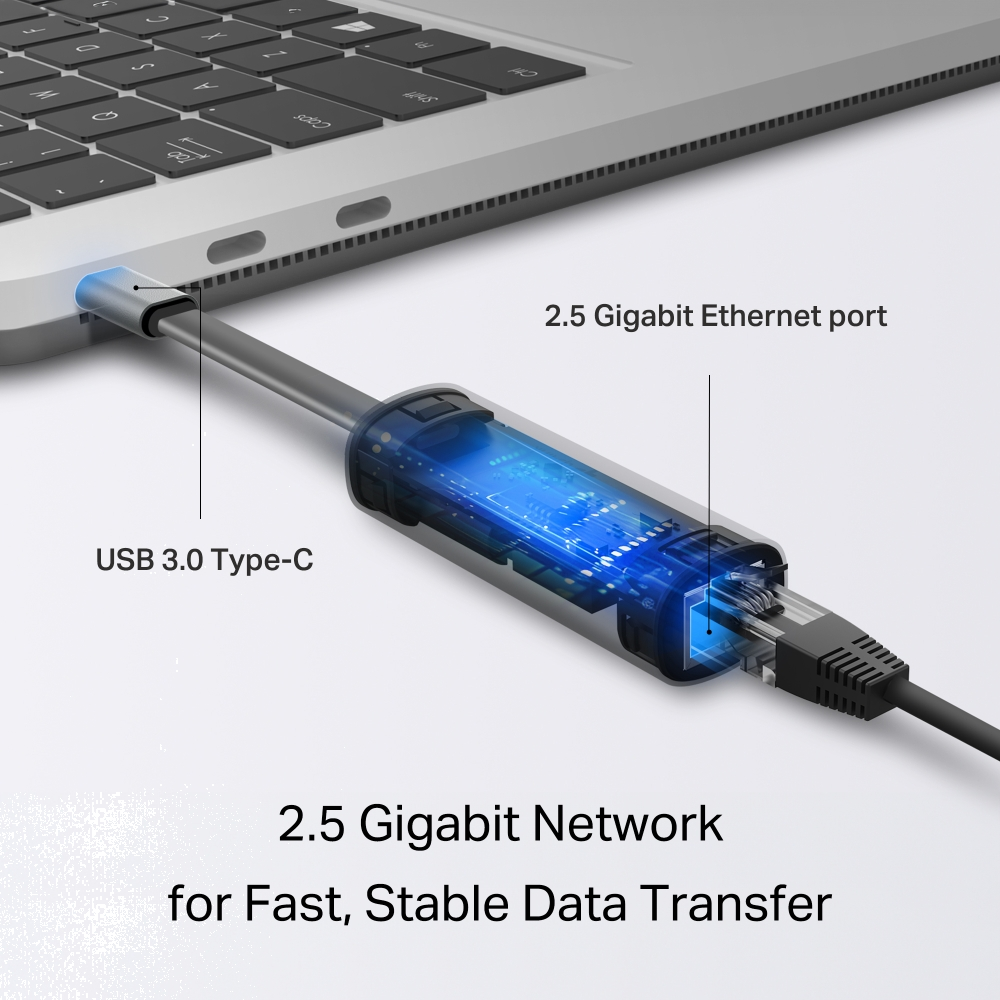TP-LINK UE302C USB Type-C 2,5 Gigabit Ethernet Ağ Adaptör