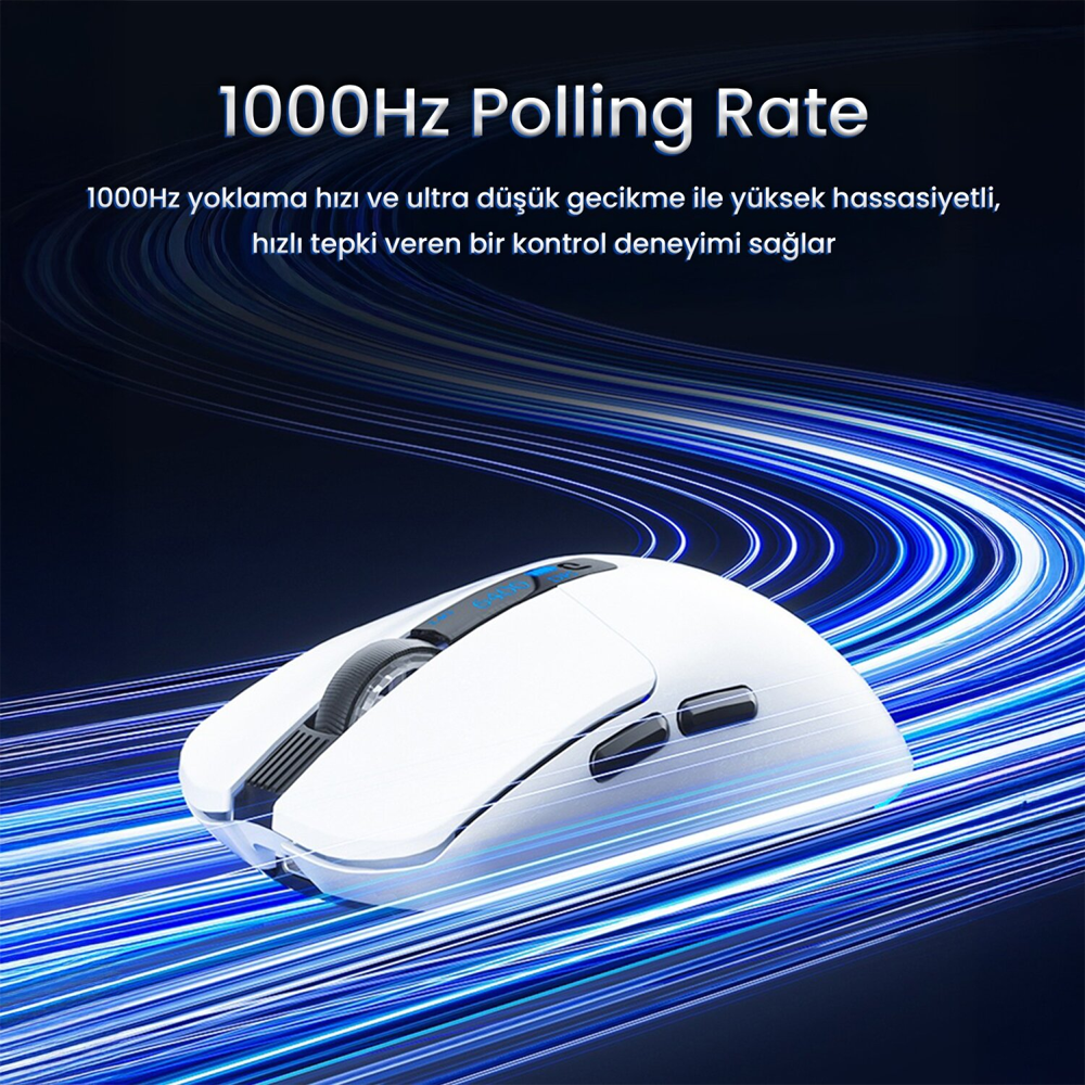 Aula SC590 Pro PAW3311 20000 DPI 1000Hz Kablosuz Siyah Gaming Mouse