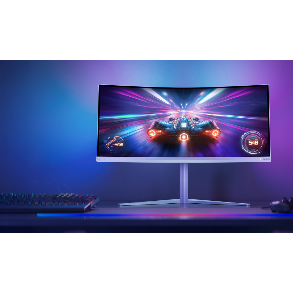 Philips Evnia 34M2C5501A/00 32" 180Hz 1ms HDMI DP Free Sync Premium HDR400 WQHD VA Ambiglow Curved Gaming Monitör