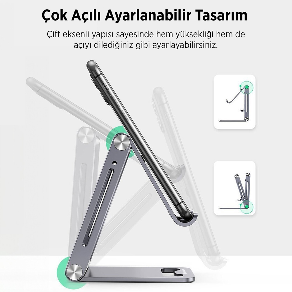 Juo Katlanabilir Masaüstü Telefon Tutucu Stand