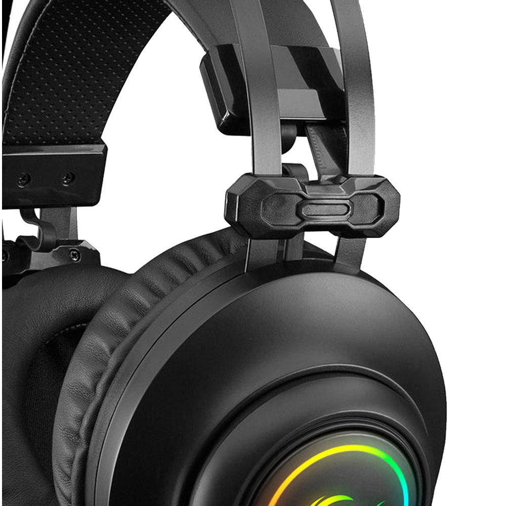 Rampage RM-K1 PULSAR 7.1 Surround RGB Titreşimli Siyah Mikrofonlu Gaming Kulaklık
