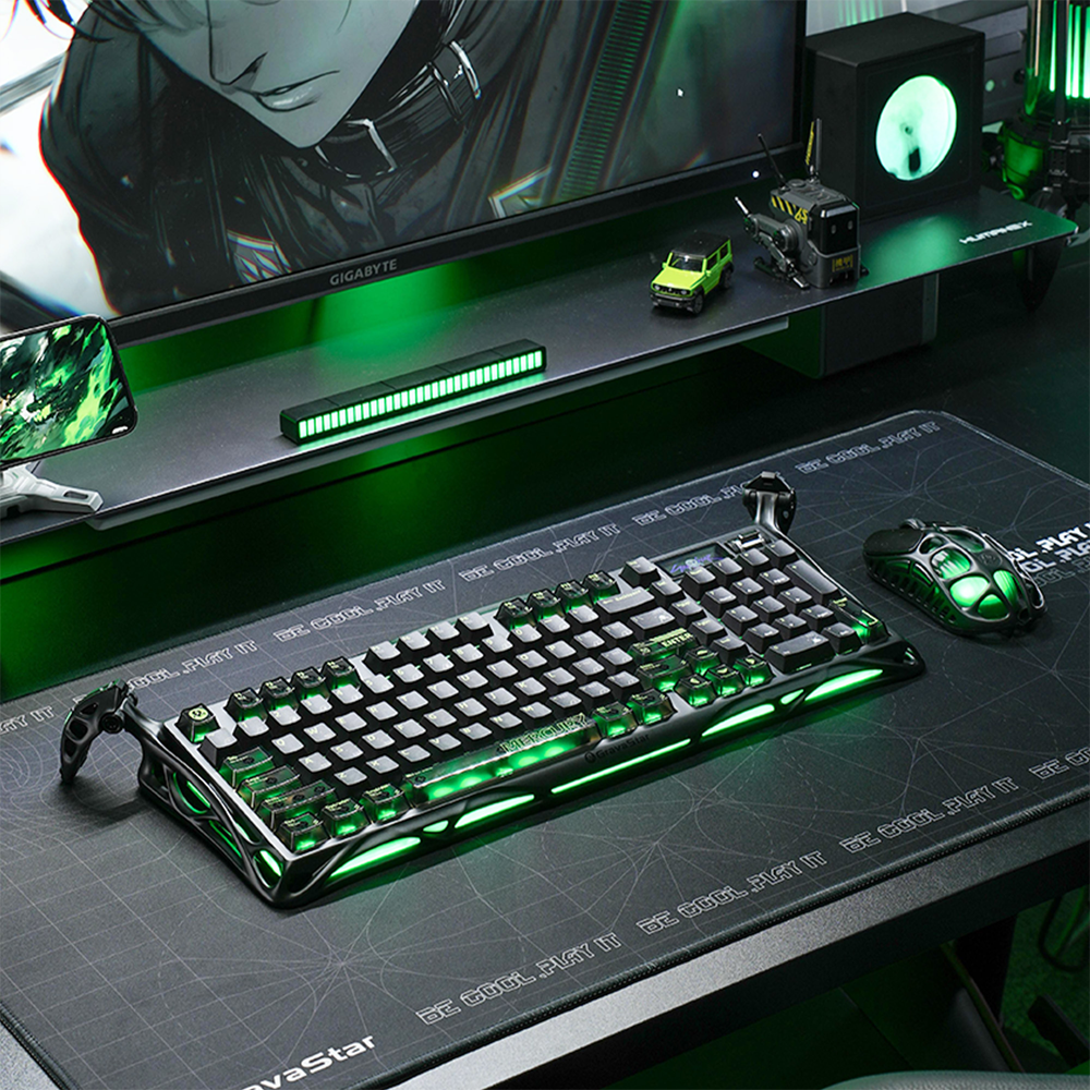GravaStar Mercury K98 Pro RGB Ufo Switch Phantom Black Mekanik Kablosuz Gaming Klavye
