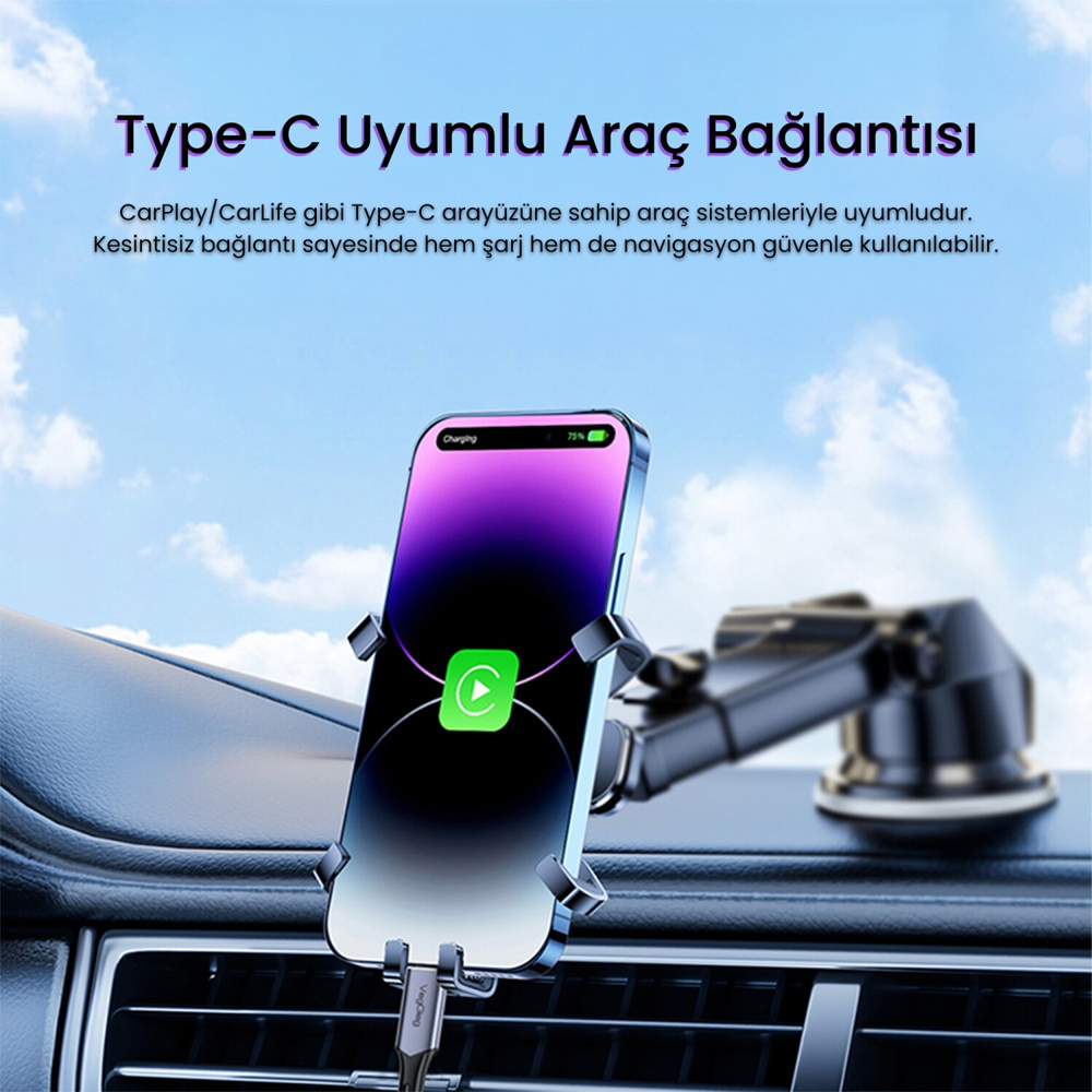 VegGieg USB 4.0 E-Mark 240W 40Gbps Thınderbolt 4 8K 60Hz Type-C Görüntü Data ve Şarj Kablosu 50cm