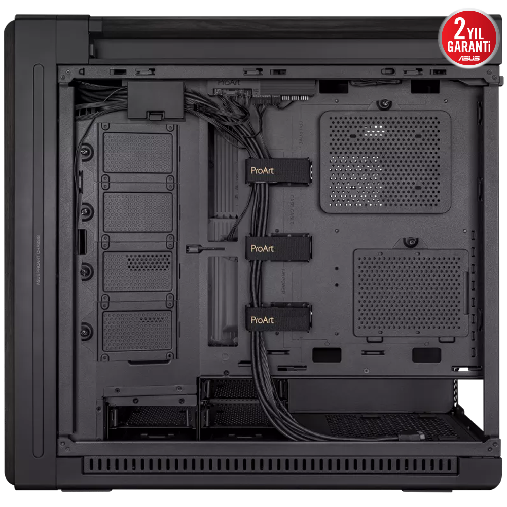 ASUS ProArt PA602 Wood Edition USB 3.2 USB C Metal Panel ATX Mid Tower Kasa