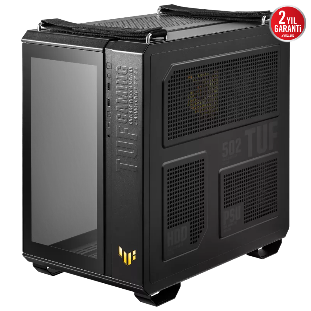 ASUS TUF GAMING GT502 PLUS Tempered Glass RGB Siyah USB 3.2 Mid Tower Kasa