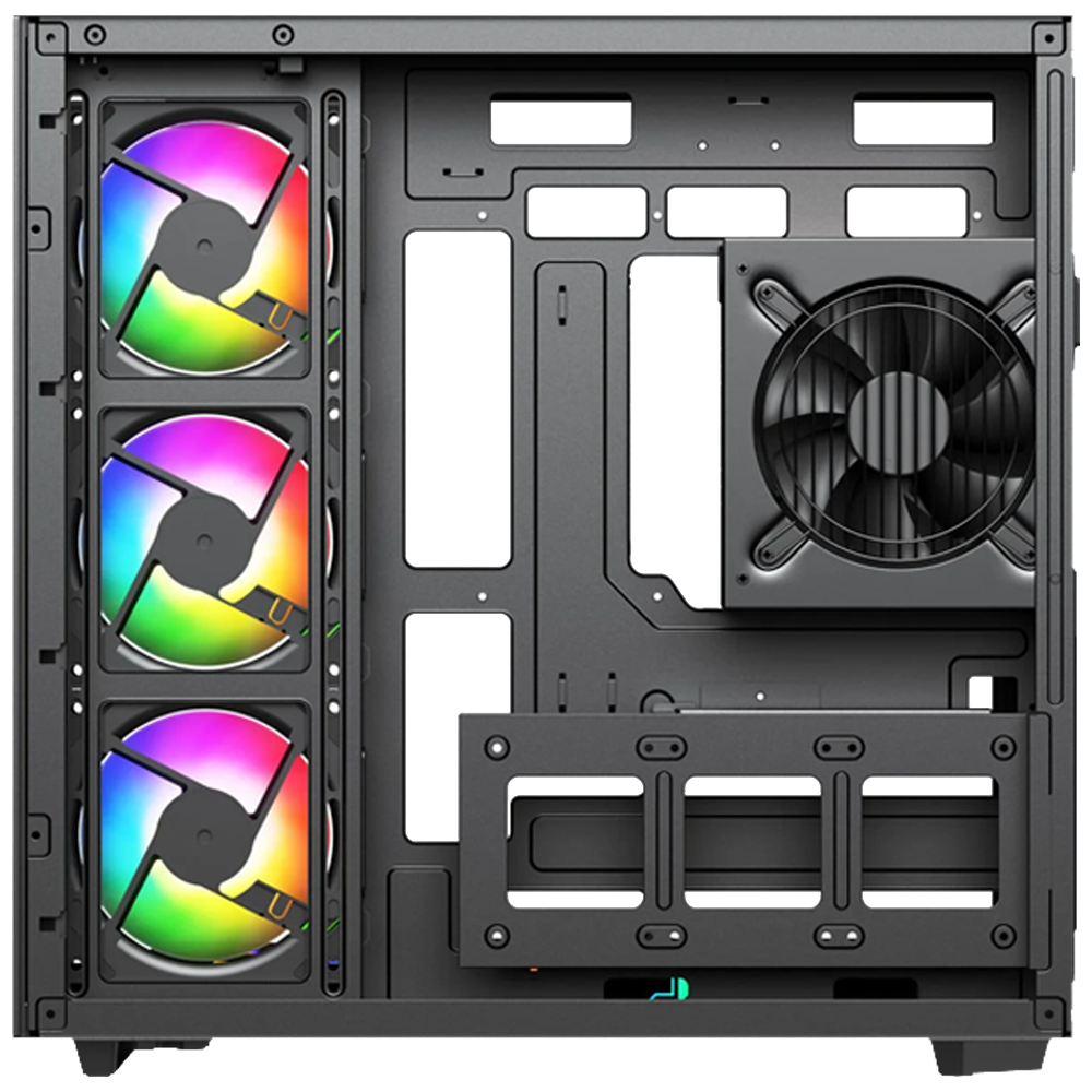 PowerBoost PB-A4375B 750W 80+ Bronze SeaView ARGB USB 3.0 ATX Mid Tower Siyah Gaming Kasa