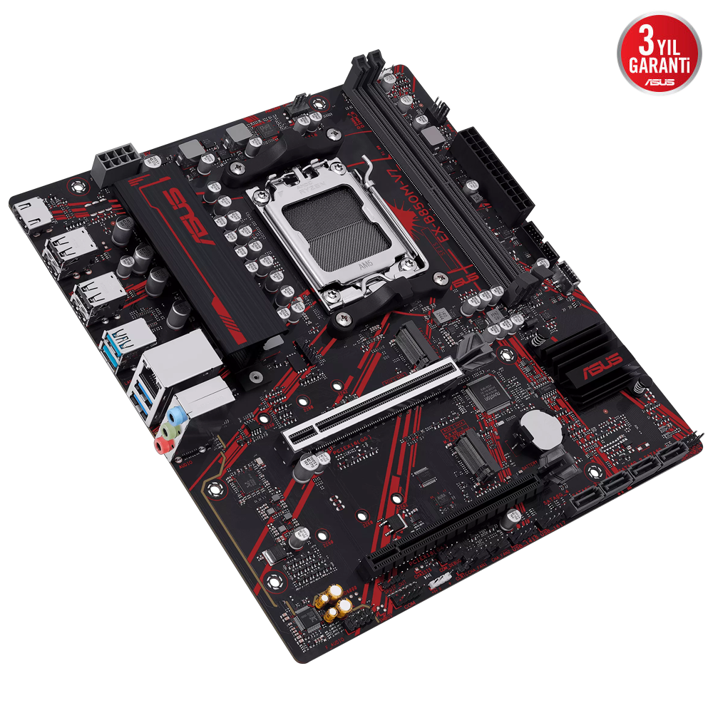 ASUS EX-B850M-V7 8200MHz(OC) DDR5 Soket AM5 M.2 HDMI mATX Anakart