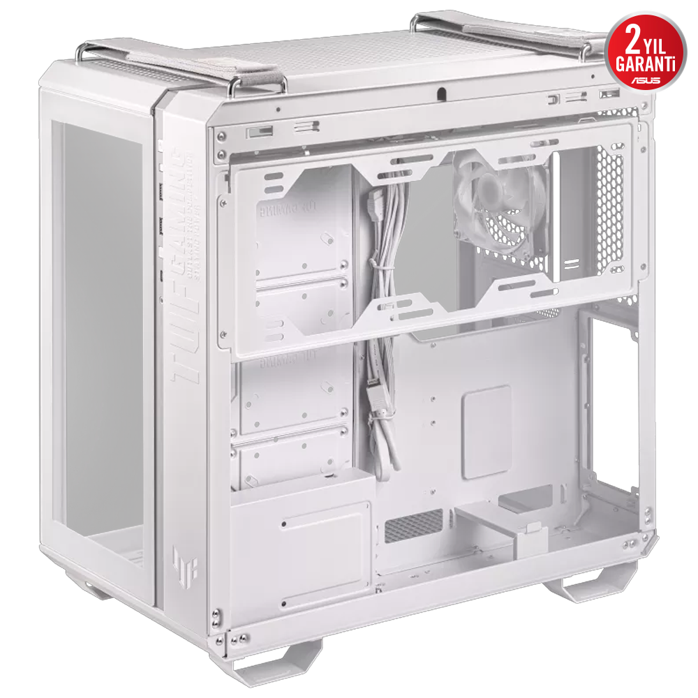 ASUS TUF GAMING GT502 PLUS Tempered Glass RGB Beyaz USB 3.2 Mid Tower Kasa