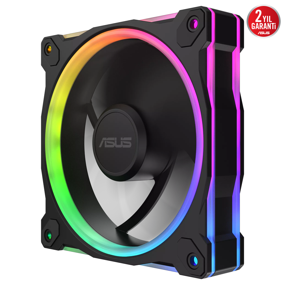 ASUS PRIME MR120  ARGB  120mm Siyah Üçlü Kasa Fanı