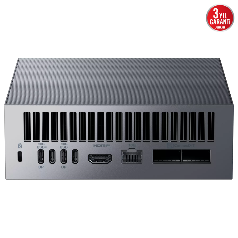 ASUS ASCENT GX10 GB10 CPU NVIDIA Blackwell GPU 128GB LPDDR5X 1TB SSD Masaüstü Yapay Zeka Süper Bilgisayarı