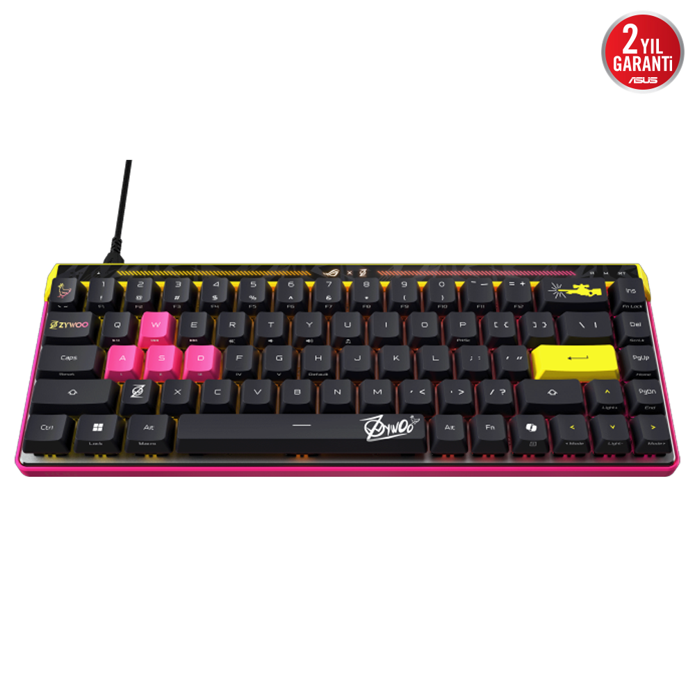 ASUS ROG FALCHION ACE HFX ZYWOO ROG HFX Manyetik Switch Kablolu RGB  Mekanik Gaming Klavye