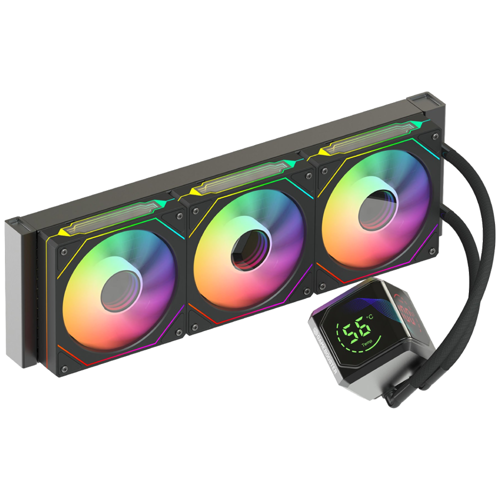 GameBooster SIGHT PRO 360B ARGB Curved Ekran 360mm Siyah İşlemci Sıvı Soğutucu