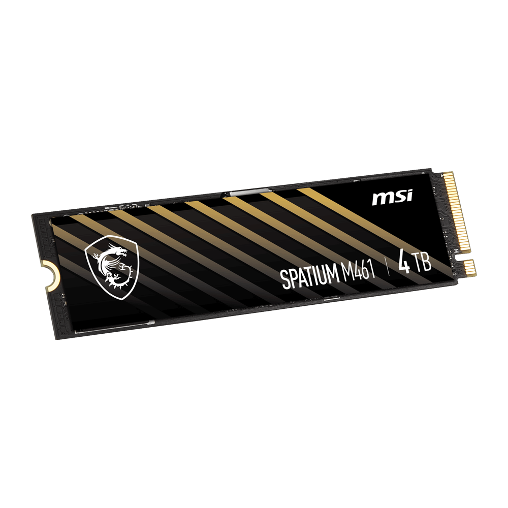 MSI 4TB SPATIUM M461 Gen4 M.2 2280 SSD 5000MB Okuma / 4200MB Yazma