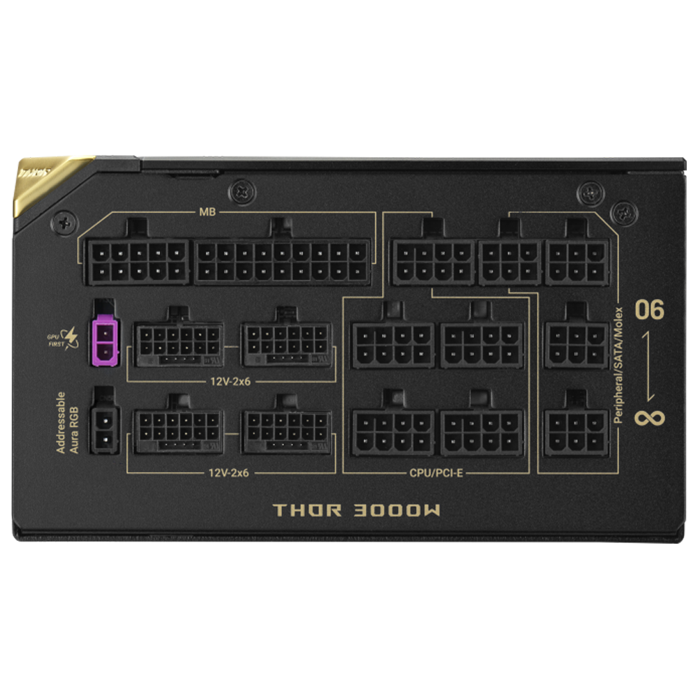ASUS ROG THOR 3000WT3 20.Yıl Özel Sürüm ROG Equalizer 3000W 80+ Titanium ATX 3.1 Gen 5.1 Full Modüler PSU