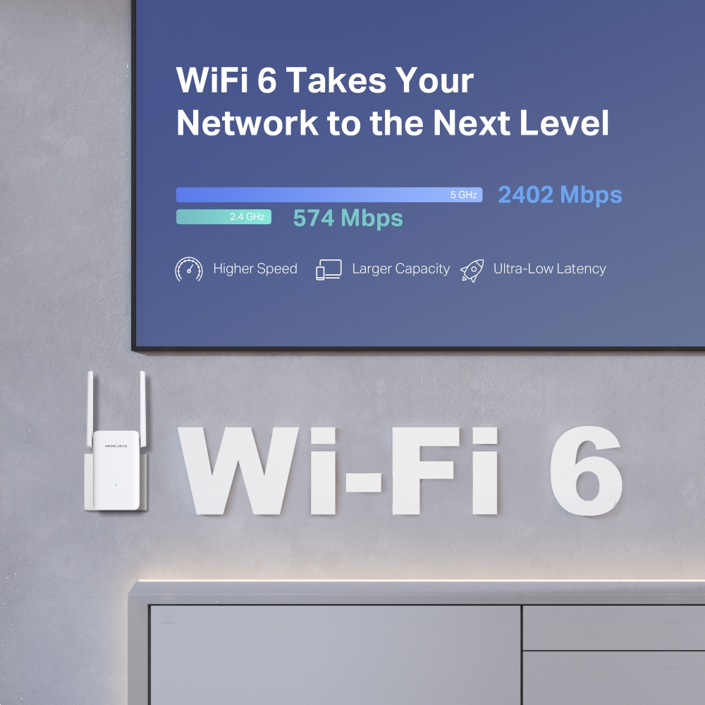 Mercusys ME80X AX3000 3000 Mbps WIFI Menzil Genişletici
