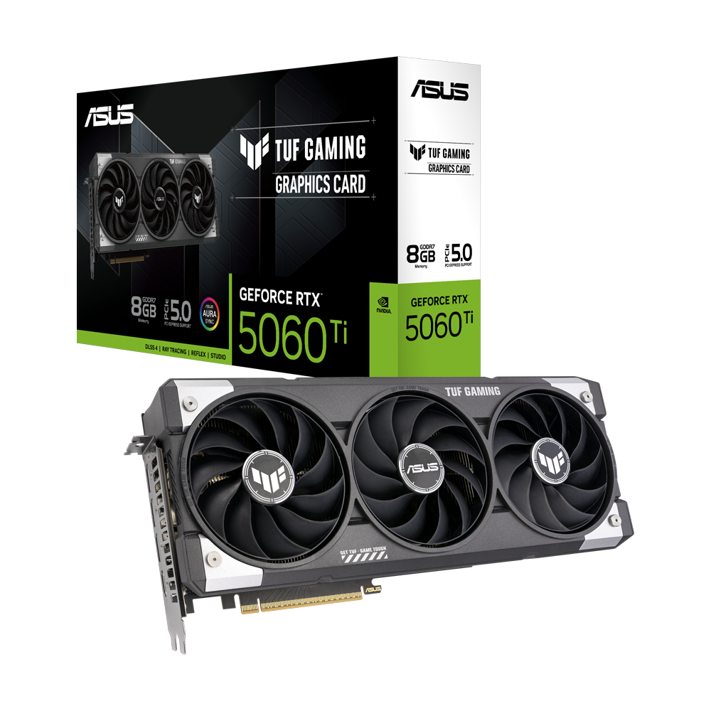 ASUS TUF Gaming GeForce RTX 5060 Ti 8GB GDDR7 DLSS 4 128 Bit Ekran Kartı
