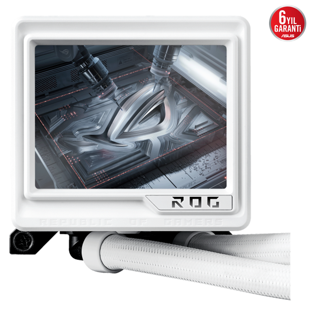 ASUS ROG RYUJIN III 360 ARGB EXTREME OLED LCD Ekranlı 360mm Beyaz İşlemci Sıvı Soğutucu