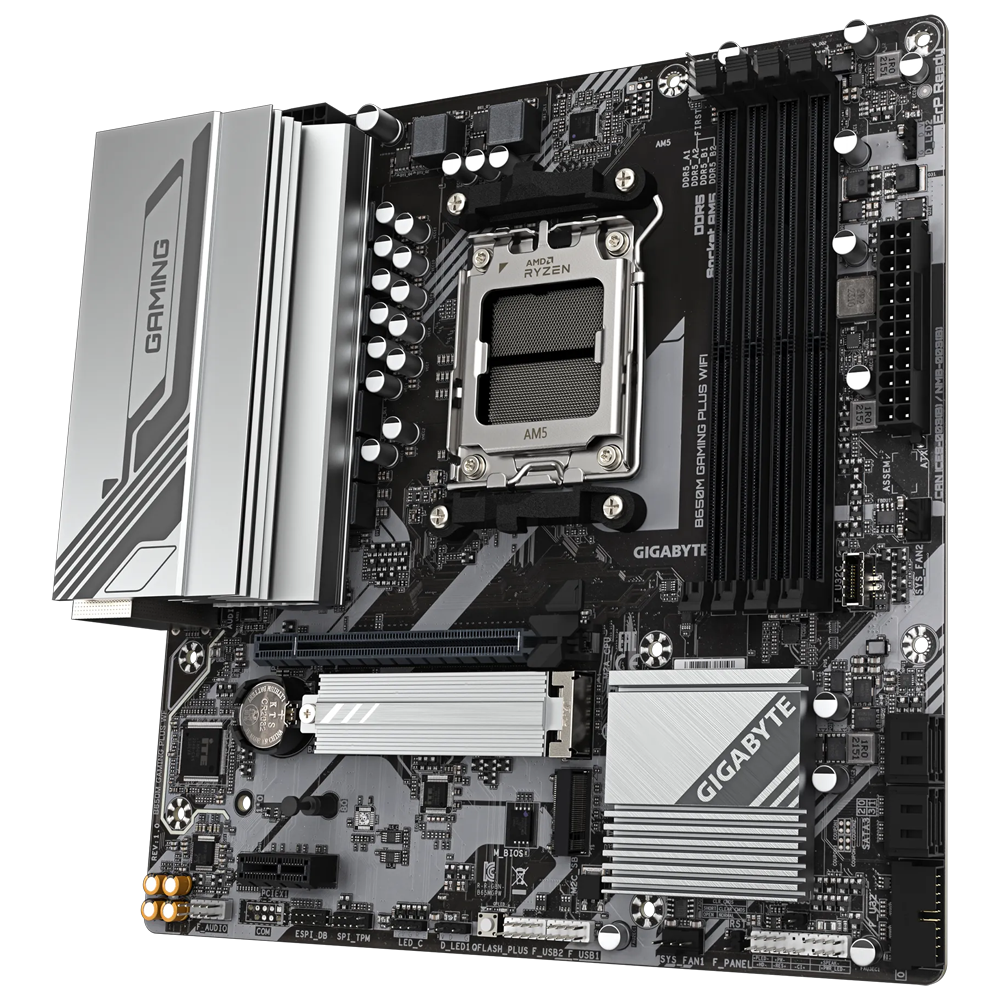 GIGABYTE B650M GAMING PLUS WIFI 8000MHz(OC)DDR5 Soket AM5 M.2 HDMI DP mATX Anakart