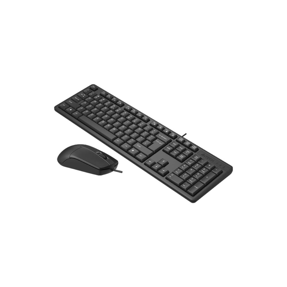 A4 Tech KR 3330S Siyah Kablolu Klavye Mouse Set