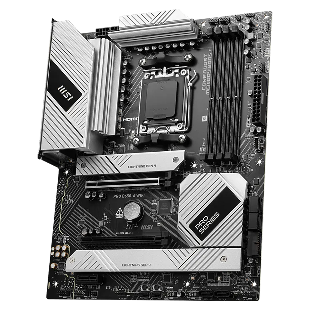 MSI PRO B650-A WIFI 7600MHz(OC) DDR5 Soket AM5 M.2 HDMI DP USB-C ATX Anakart