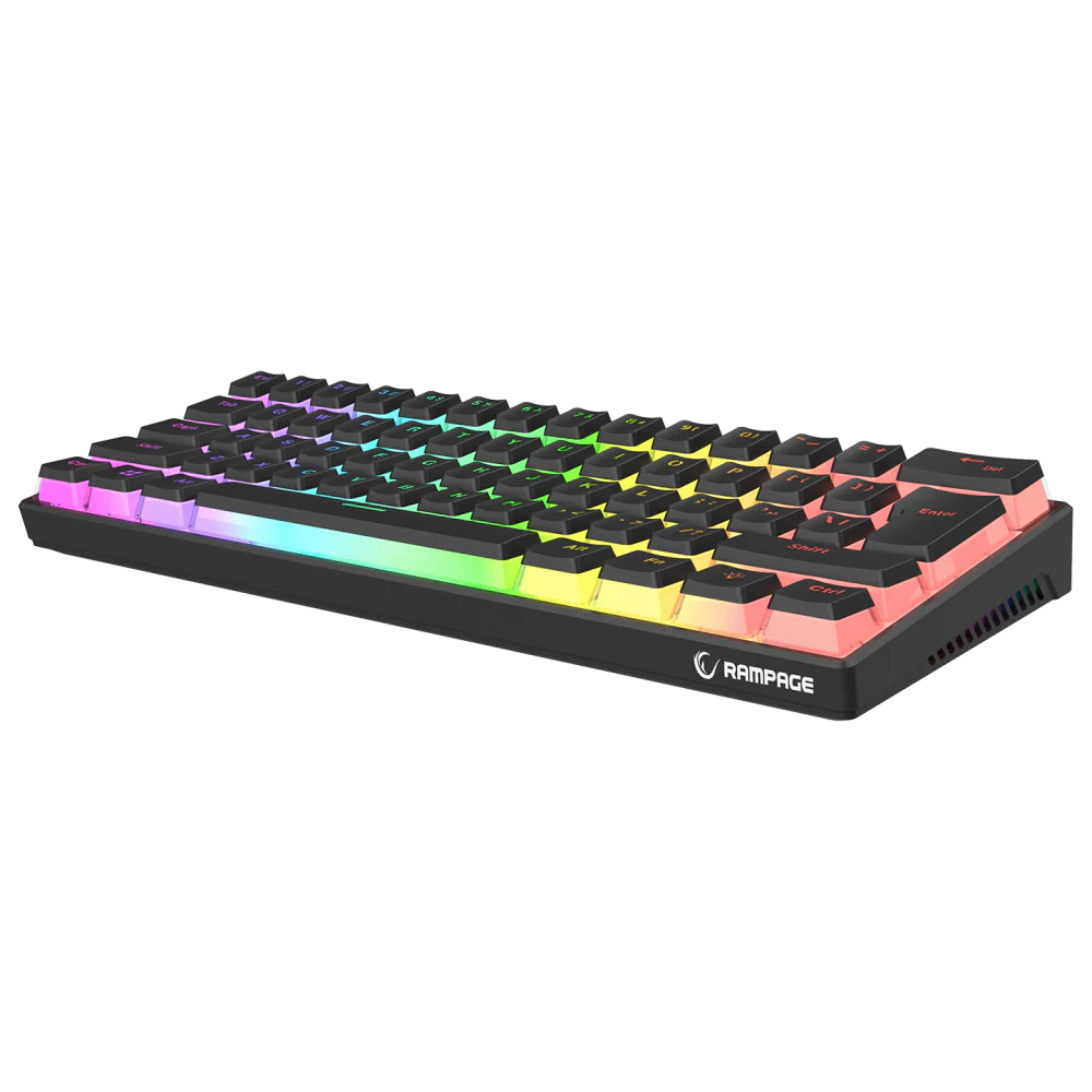 Rampage RADIANT K11 Red Switch RGB Siyah İngilizce Kablolu Gaming Klavye