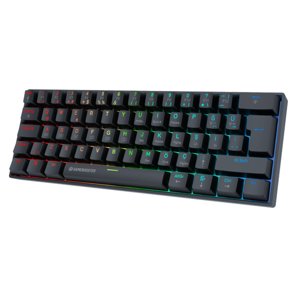 GameBooster Syma Red Switch RGB Siyah Mekanik Kablolu Gaming Klavye
