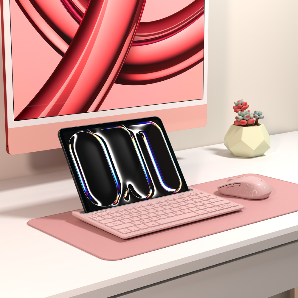 Everest KB-BT82 Pembe/Gri Kablosuz Klavye