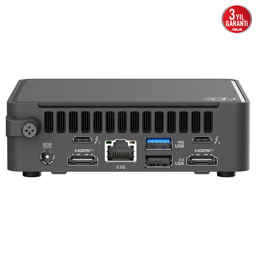 MSI NUC 15 Pro Slim Kit RNUC15CRKI300002 Core 3-100U Barenone Thınderbolt 4 FreeDos Mini PC