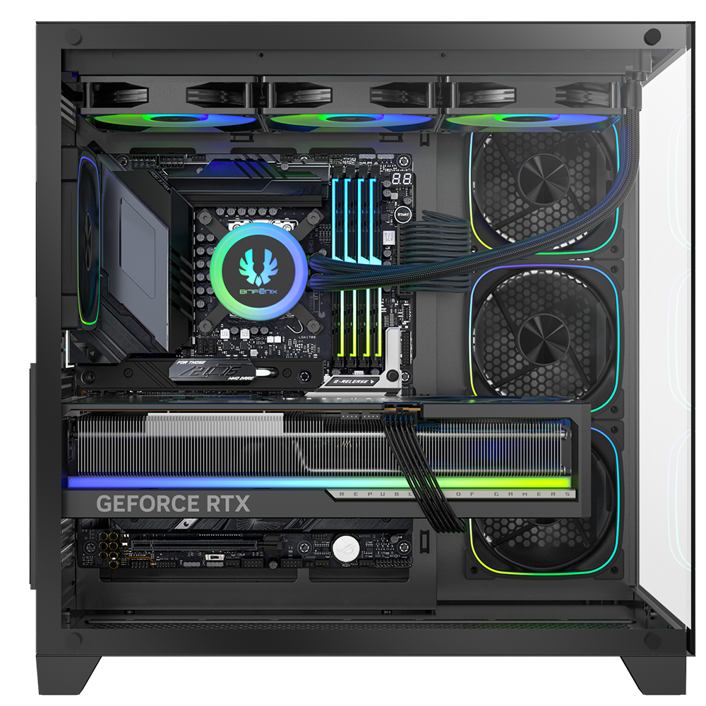 BitFenix COLII 850W 80+ Bronze ATX 3.1 Tempered Glass FRGB Siyah ATX Mid Tower Kasa