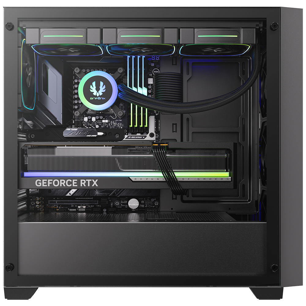 BitFenix IT200 750W 80+ Bronze ATX 3.1 Tempered Glass FRGB Siyah ATX Mid Tower Kasa