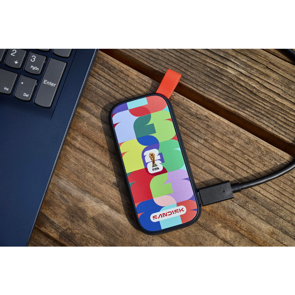 SanDisk 1TB FIFA World Cup 2026 Sürümü USB 3.2 Gen 2 Taşınabilir SSD