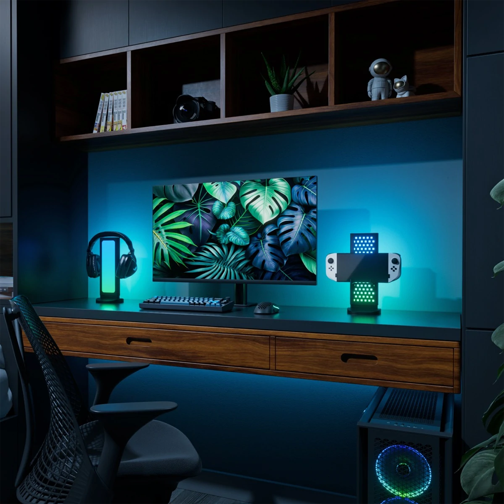 Nanoleaf USB-C USB-A RGB Işıklı Masaüstü Stand Aydınlatma