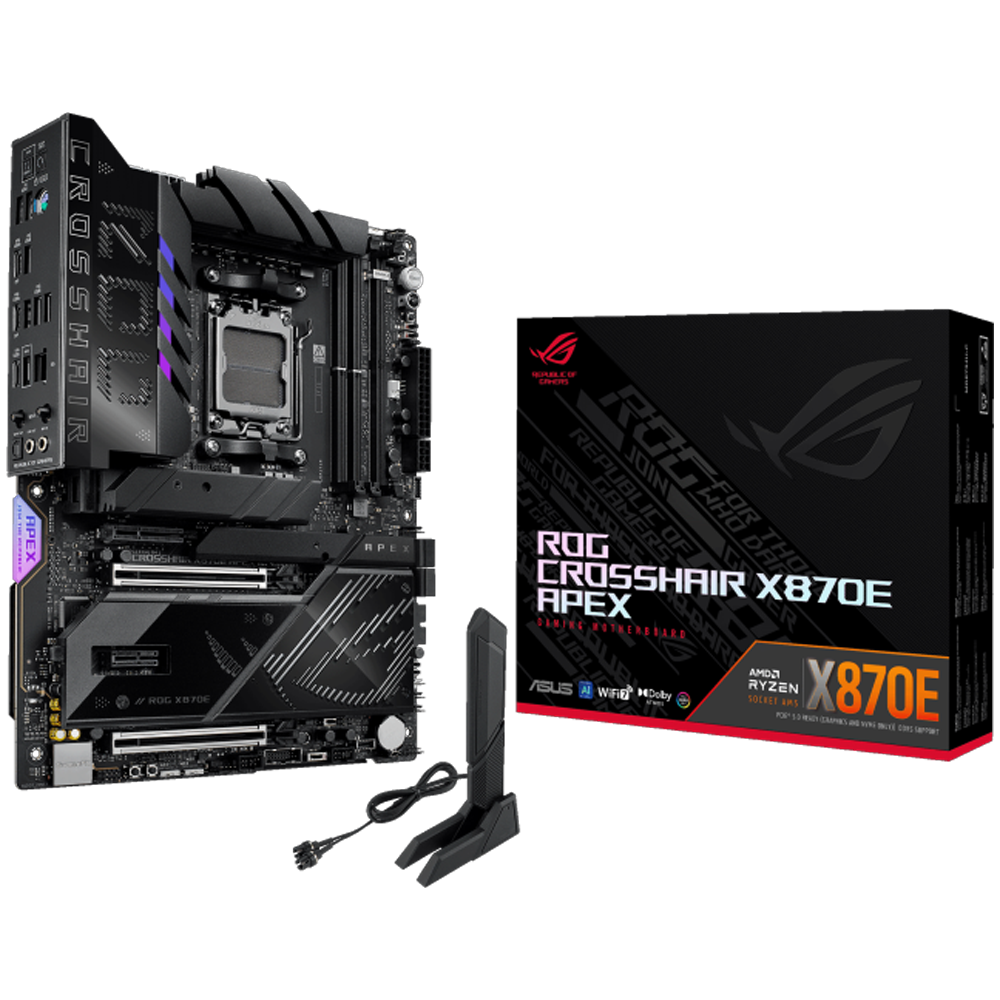 ASUS ROG CROSSHAIR X870E APEX WIFI 9600MHz OC DDR5 Soket AM5 M.2
