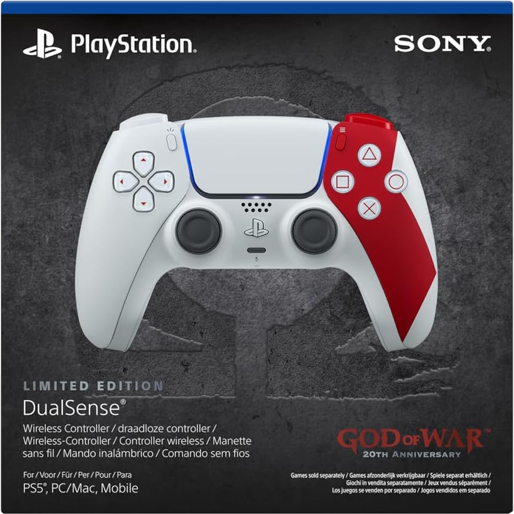 Sony DualSense God Of War 20.Yıl Dönümü Sürümü Kablosuz PS5 Gamepad (Resmi Distribütör Garantili)