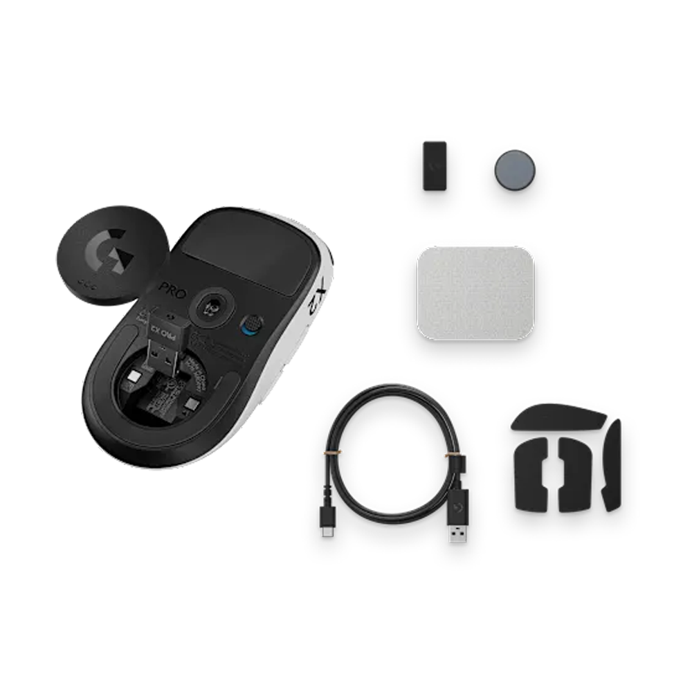 Logitech G PRO X2 SUPERSTRIKE 44000 DPI 8000Hz Siyah/Beyaz Kablosuz Gaming Mouse