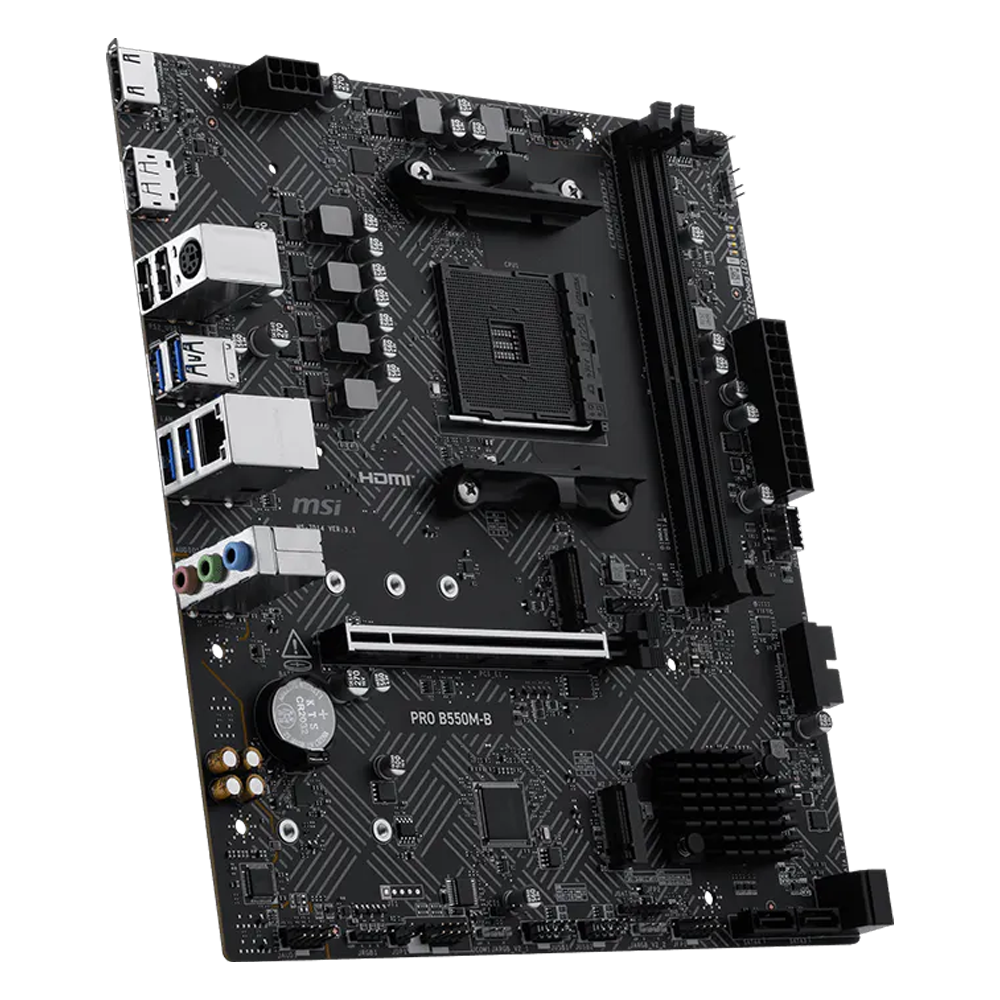 MSI PRO B550M-B 4600MHz(OC) DDR4 Soket AM4 M.2 HDMI DP mATX Anakart