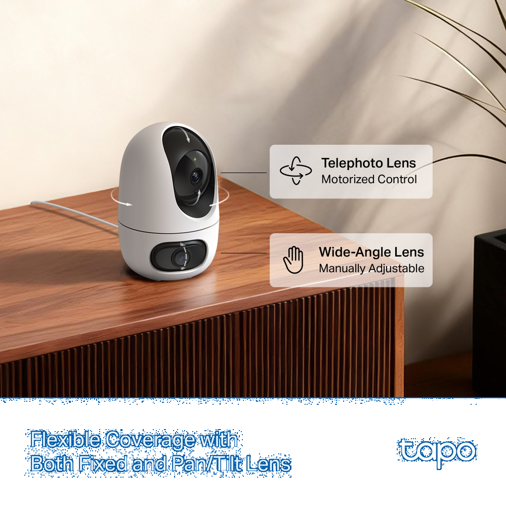 TP-LINK TAPO C245D Çift Lensli Pan/Tilt Wi-Fi Güvenlik Kamerası