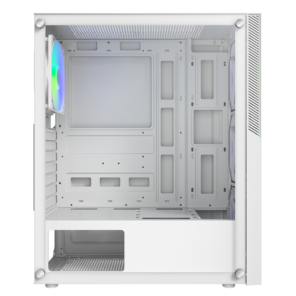 BitFenix C20 650W 80+ Beyaz PSU Tempered Glass FRGB USB 3.0 Mesh ATX Mid Tower Beyaz Kasa