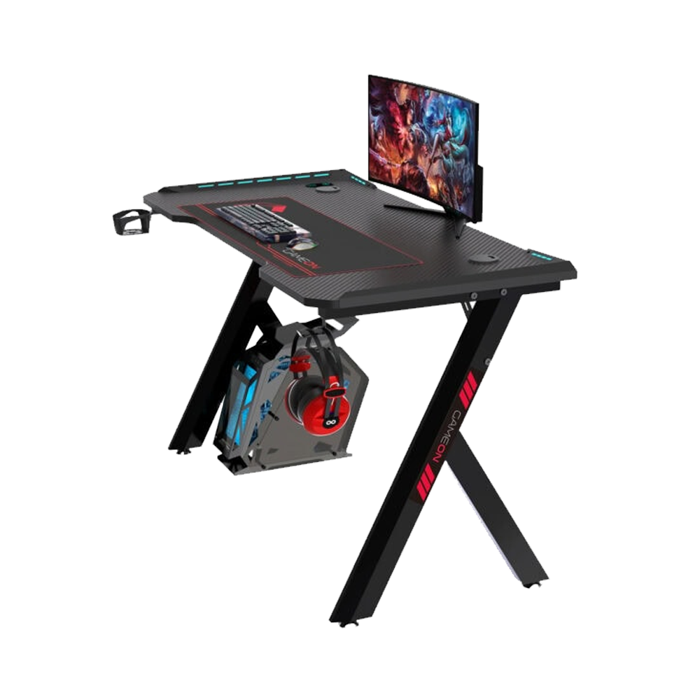Gameon Hawksbill RGB Siyah Oyuncu Masası