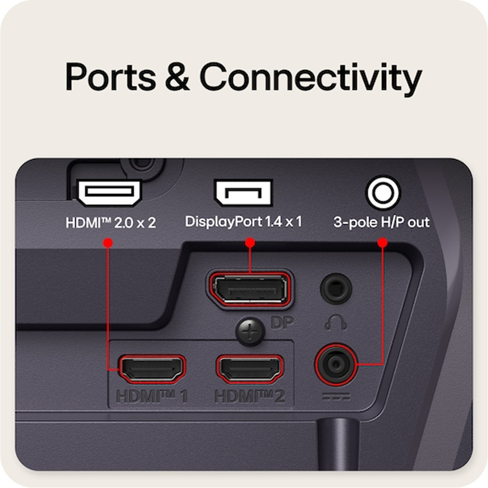LG UltraGear 25G550B-B G5 25" 300Hz 1ms HDMI DP AdaptiveSync HDR10 FHD IPS Gaming Monitör