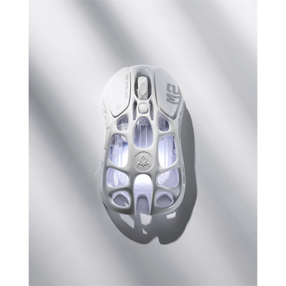 GravaStar Mercury M2 RGB 26000 DPI 1000Hz Opaline White Kablosuz Gaming Mouse