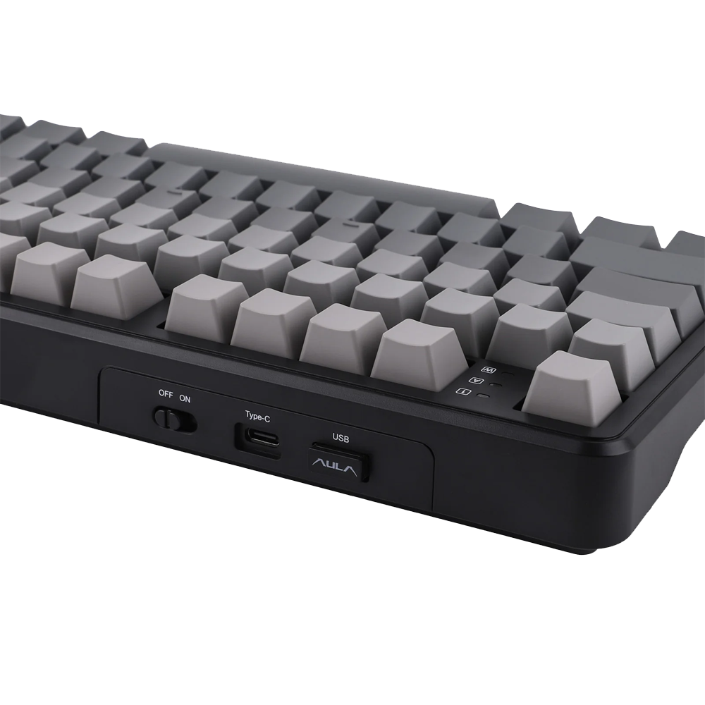 Aula F108 Pro Zephyr Switch RGB Gri Gaming Klavye
