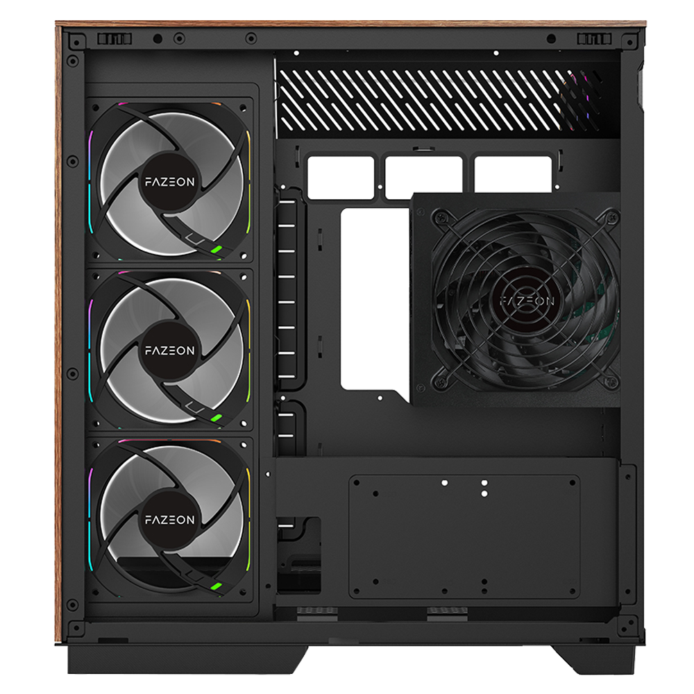 FAZEON F25 850W 80+ Bronze Full Modüler Gen5 Mesh 5x ARGB Fanlı Type-C Siyah ATX Gaming Kasası