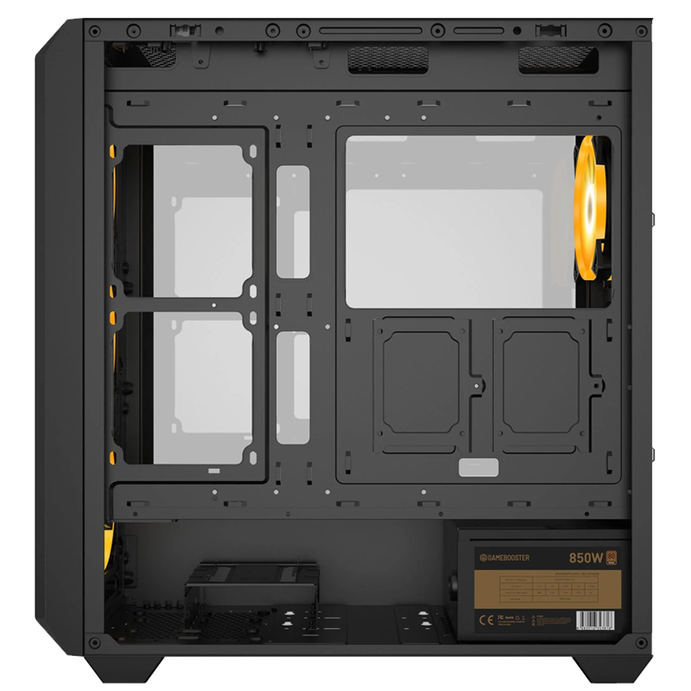 GameBooster E8501B 850W 80+ Bronze ARGB Mesh E-ATX Siyah Kasa