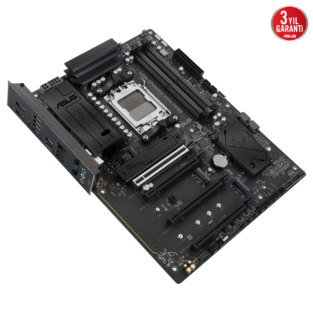 ASUS B850 MAX GAMING WIFI 8400MHz(OC) DDR5 Soket AM5 M.2 HDMI DP ATX Anakart