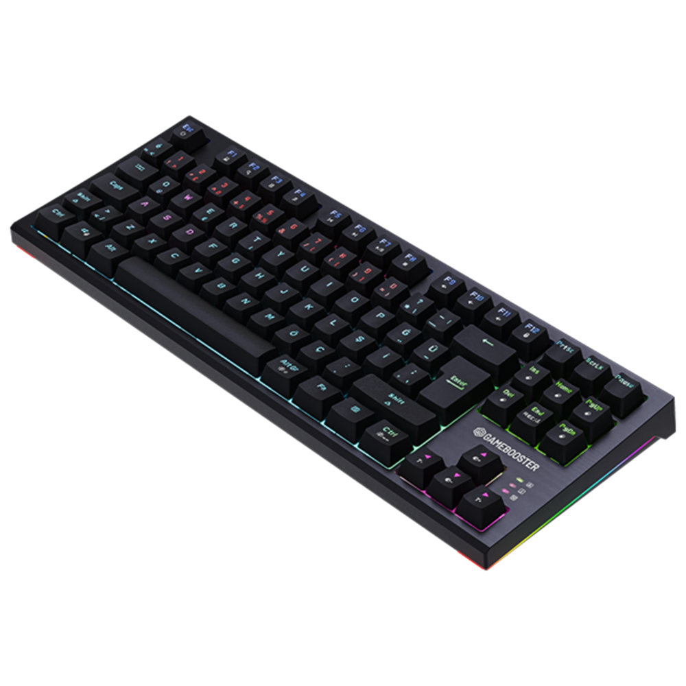 GameBooster Lumin Blue Switch RGB Siyah Mekanik Kablolu Gaming Klavye